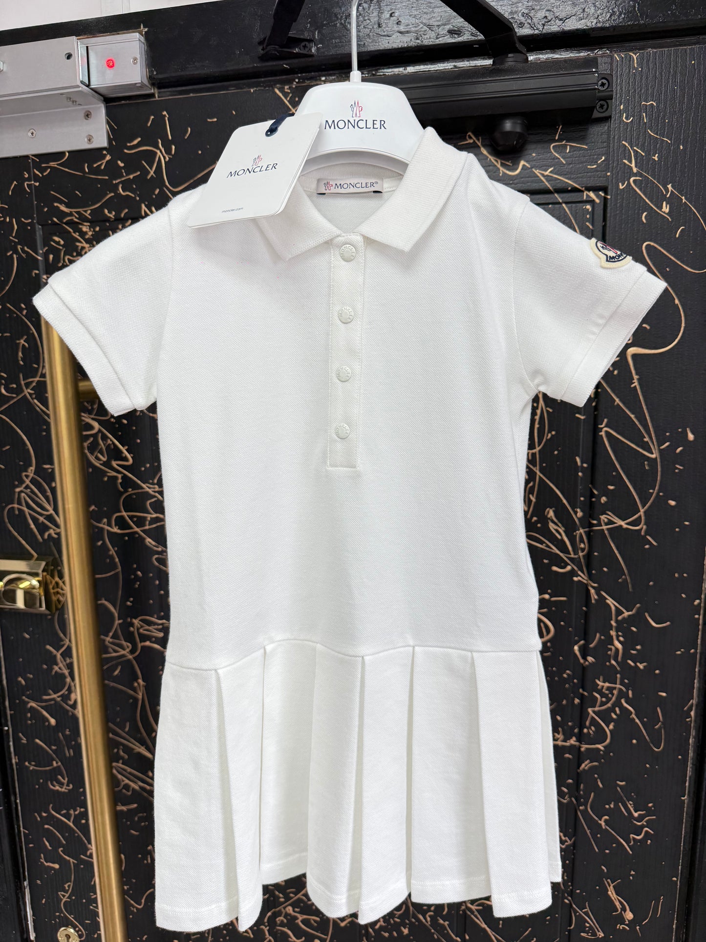 Baby Girls Moncler Dress - White