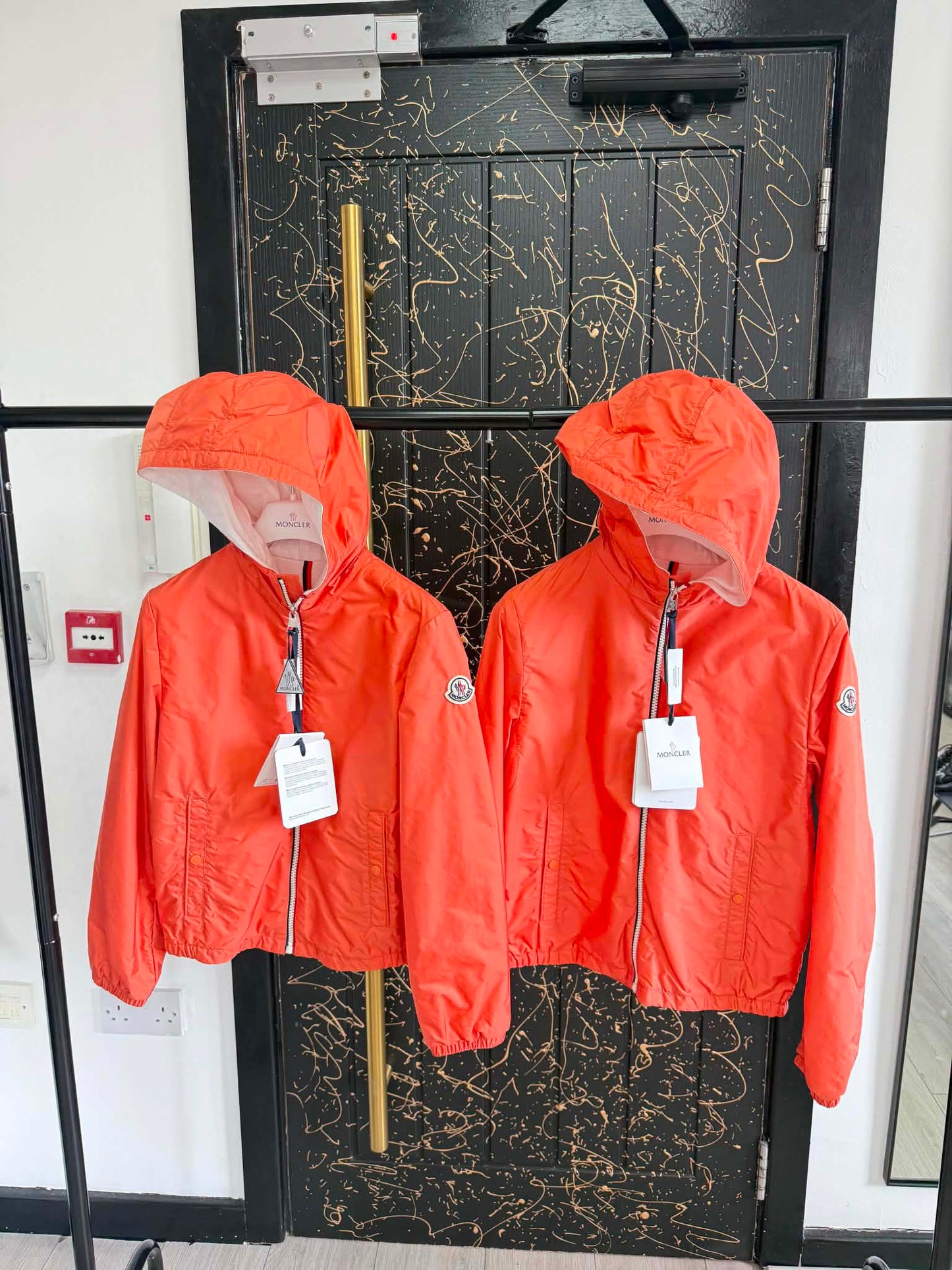 Boys Junior Moncler Windbreaker - Orange