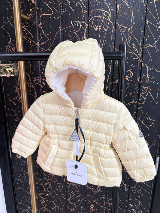 Baby Girls Moncler Jacket - Yellow