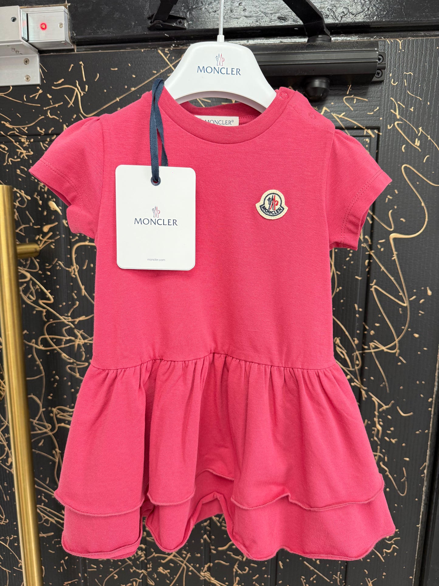 Baby Girls Moncler Dress - Pink