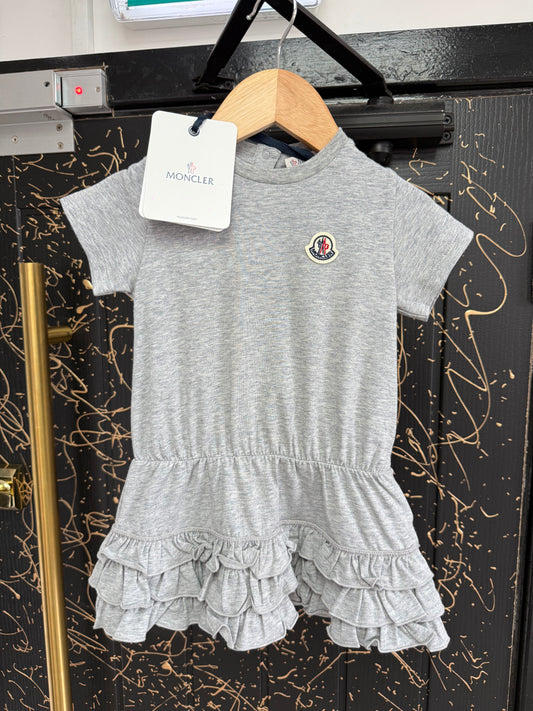 Baby Girls Moncler Dress - Grey