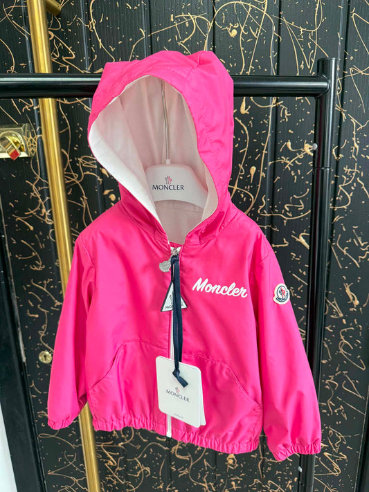 Baby Moncler Windbreaker Jacket - Pink