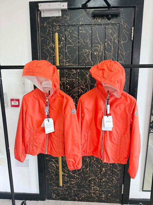 Boys Junior Moncler Windbreaker - Orange